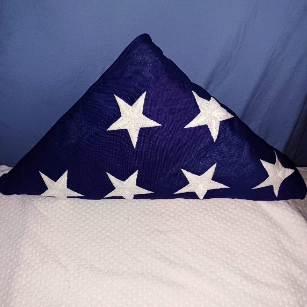 Military burial flag